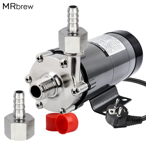 Magnetic Drive Pump, Food Grade High Temperature Stainless Head Magnetic Pump 15RM with 1/2
