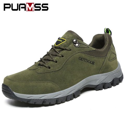 Men Hiking Shoes Wear resistant Outdoor Sports Shoes Men Sneakers 2022 New Comfortable Outdoor Walking Hiking Shoes Men Shoes ► Photo 1/6