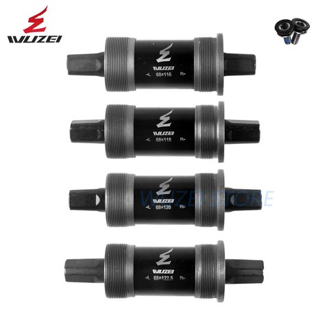 WUZEI Bicycle Bottom Bracket With Screw 68mm*103/113/116/118/120/127.5mm MTB Bike Parts BB for Square Tapered Spindle Crankset ► Photo 1/6