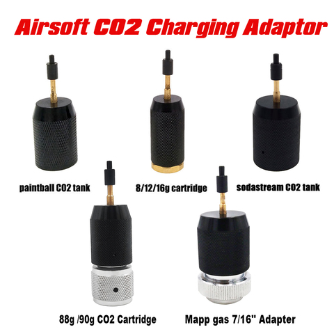 Airsoft CO2 Refill Charging Adapter Adaptor to Paintball Tank / Disposable Cartridge/ Sodastream Tank ► Photo 1/6
