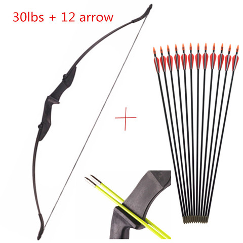 30-50Ibs Powerful Recurve Bow And Arrows Archery Bow With Double Arrow Rest For Left And Right Hands Outdoor Hunting Shooting ► Photo 1/6