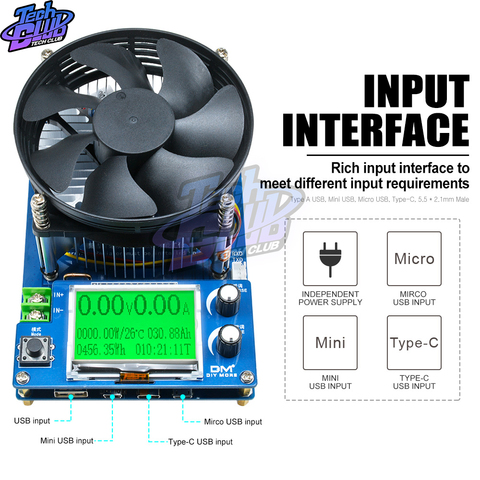 Digital battery capacity tester voltmeter adjustable constant current 150W Smart electronic load charger ameter meter indicator ► Photo 1/6