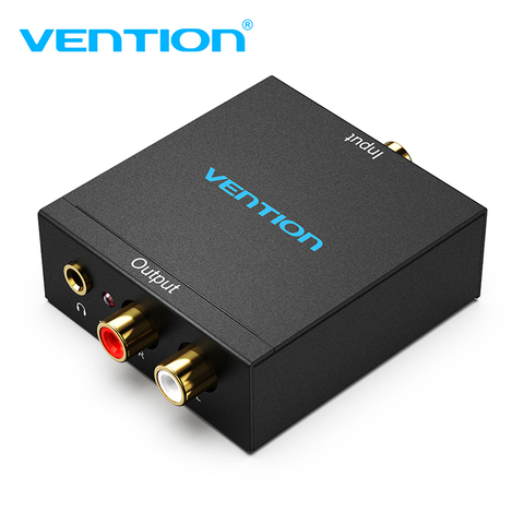 Vention Digital to Analog Audio Converter DAC Digital SPDIF Optical to Analog L/R RCA Converter for PS3 HD DVD PS4 TV Home new ► Photo 1/6