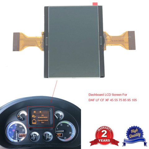 Dashboard LCD Screen for DAF LF CF XF 45 55 75 85 95 105 Speedmeter Pixel Repair Instrument Cluster LCD Display ► Photo 1/6