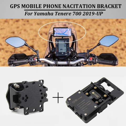 Motorcycle GPS Smart Phone Navigation Mount Bracket For Yamaha Tenere 700 XT700 Z T700 XTZ 2022-UP ► Photo 1/6