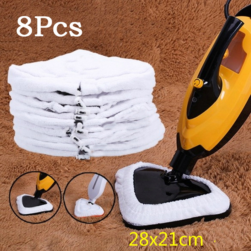 8pcs Microfibre Cloth Cleaning Pad For Steam Cleaner Floor Mop Steamer Cleaner Triangle Replaceme Highly Match With The Original ► Photo 1/6