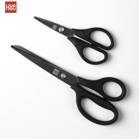 Original huohou Titanium-plated Scissors Black Sharp Sets Sewing Thread Antirust Pruning Scissor Leaves Trimmer Non-slip Tool D5 ► Photo 1/6
