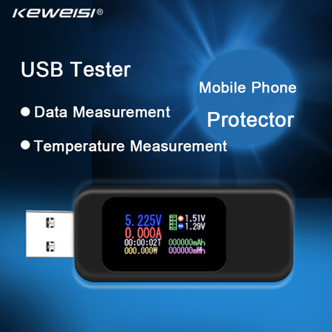 10 in 1 DC USB Tester Current 4-30V Voltage Meter DC Digital Voltmeter Usb Tester Timing Ammeter Digital Battery Capacity Monito ► Photo 1/6