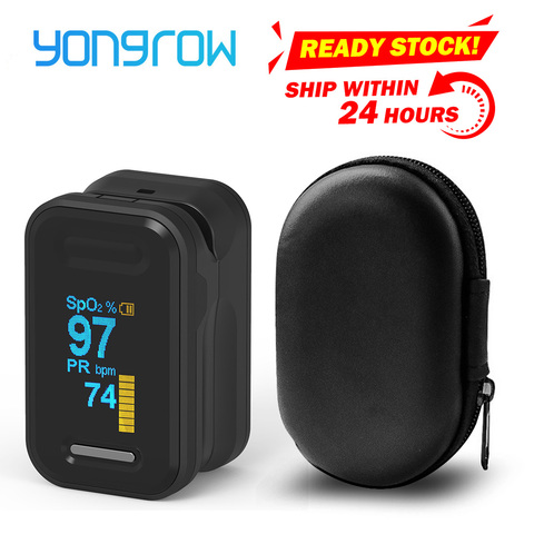 Yongrow Medical Fingertip Pulse Oximeter SPO2 PR Memter Oxygen Saturation SPO2 Oximetro De Dedo Pulsioximetro Oxymeter Finger ► Photo 1/6