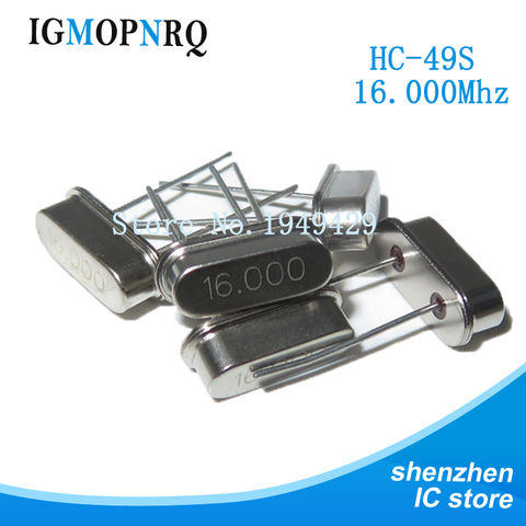 10pcs hc-49s 16MHz Oscillator quartz resonator HC49S 49S 16M 16.000mhz crystal ► Photo 1/3