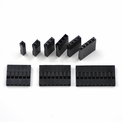 100PCS Dupont Plastic Shell 2.54mm Single /Double Row Dupont Connector 1P/2P/3P/4P/5P/6P/7P/8P/9P/10P 2*4pin/2*5pin Housing ► Photo 1/3