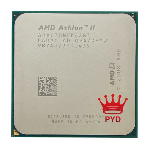 AMD Athlon II X4 630 2.8GHz Quad-Core CPU Processor ADX630WFK42GI Socket AM3 938pin ► Photo 1/1