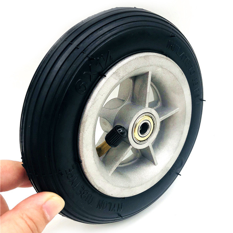 Motorcycle 6x1 1/4 tyre 150MM Scooter Inflation Wheel Aluminium Hub Inner Tube Electric Scooter 4 Inch Rims 6inch Pneumatic Tire ► Photo 1/6