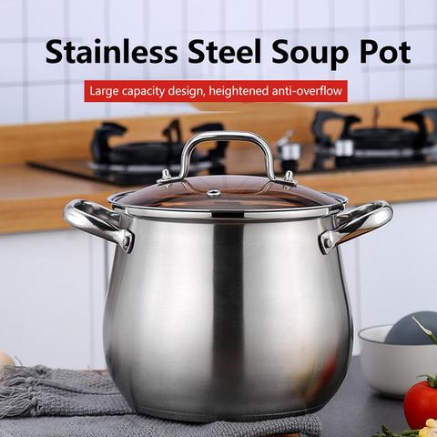 304 stainless steel Thickened soup pot New design General use of