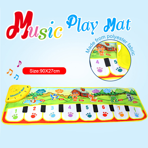 4 Styles Big Size Baby Musical Play Mat With Animal Voice Adjustable Piano Keyboard Toy Instrument Infantil Early Education Gift ► Photo 1/6