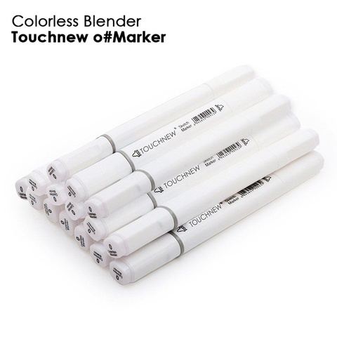 TouchNew 0#/120# Colorless Blender Black Marker Alcoh Doub Head Sketch Brush Art Marker for Anime Manga Design Painting Supplies ► Photo 1/6