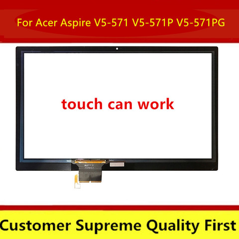 15.6'' For Acer Aspire V5-571 V5-571P V5-571PG Touch Screen Digitizer Glass Lens,Free Shipping ► Photo 1/1