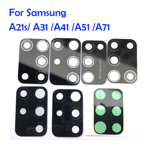 Camera Glass Lens Back Rear Camera Glass Lens With Glue For Samsung A10 A20 A30 A30S A40 A50 A50S A70 A01 A31 A41 A51 A71 S20 ► Photo 1/6