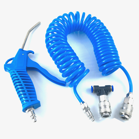 Air Blow Gun with PE Hose Air Compressor Tool EU European Quick Couplers Duster Blow Kit ► Photo 1/5