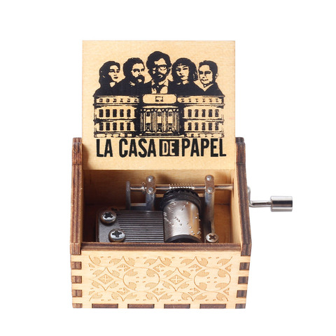 HOT Theme song bella ciao Hand Crank La Casa De Papel bella ciao Music Box Money heist Paper House Musical for Christmas gift ► Photo 1/6