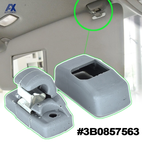 1pc Grey Front Sun Visor Hook Clips Bracket For Seat Altea XL Arosa Ibiza 6L ST Leon 1M 1P Toledo 5P Alhambra Cordoba Vario ► Photo 1/6