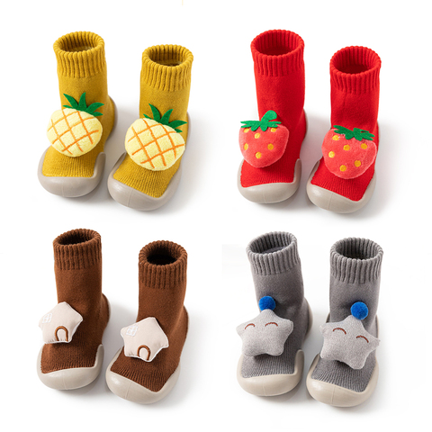 Lovely Baby Shoes Carton Sock Shoes First Walker Soft Rubber for Baby Kids Toddler  Boys Girls 3-36M christmas gift ► Photo 1/6