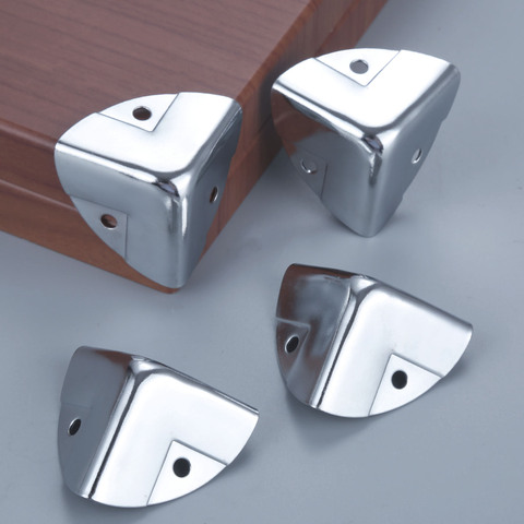 4Pcs Aviation Air Bags Corner Brackets Wooden Case Box Cabinet Metal Edge Corner Protectors Covers Furniture Bracket 35x35mm ► Photo 1/6