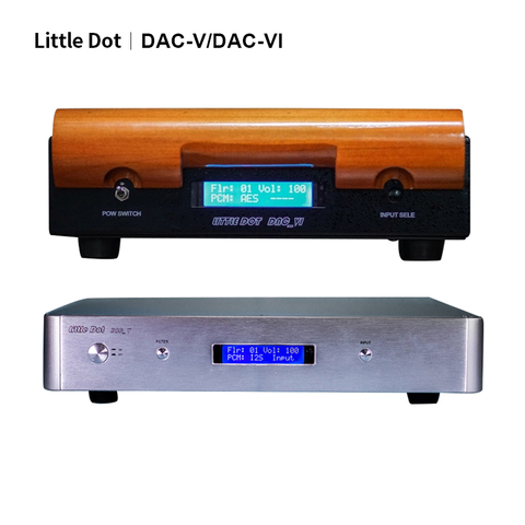 Little Dot DAC V/DAC-6 AK4497 decoder AK4495 coaxial optical AES IIS support DSD256 PCM768KHz/32Bit dual mono structure DAC ► Photo 1/4
