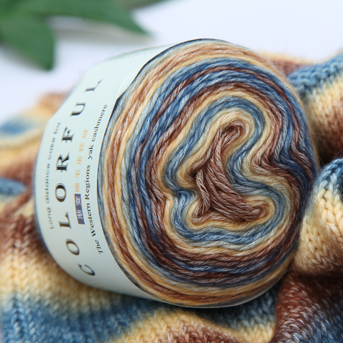 100g Angora Gold Ombre Cake Yarn Knitting Diy Crochet Knitting Yarn Wool Ilos Para Tejer Colorful Yarn ► Photo 1/6