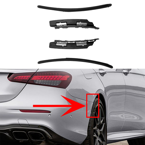 Fender Flare Mud Flap Splash Guard Arch Wheel Eyebrow For Mercedes Benz W213 E200 E250 E300 E400 E53 E63 E43 AMG Sedan 2016-2022 ► Photo 1/6