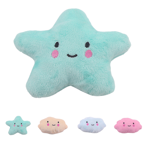 Pet Plush Toy Funny Pet Chew Toy Cartoon Star Cloud Shaped Pet Squeaky Toy Pet Sound Toy For Dogs Pet Supplies Dropshipping ► Photo 1/6