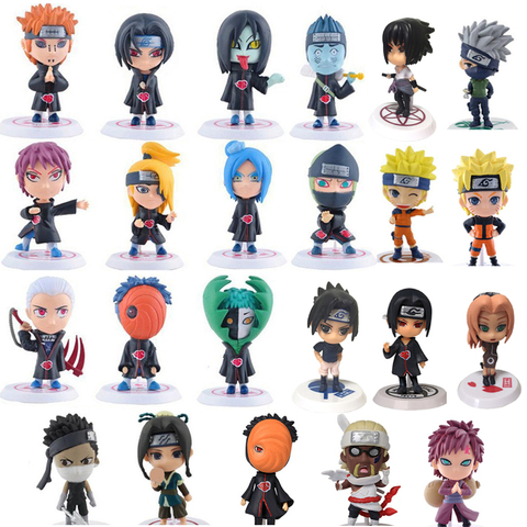 Buy Online Naruto Action Figure Toys 23 Styles Q Style Zabuza Haku Kakashi Sasuke Naruto Sakura Pvc Model Doll Collection Kids Toy 1pcs Lot Alitools