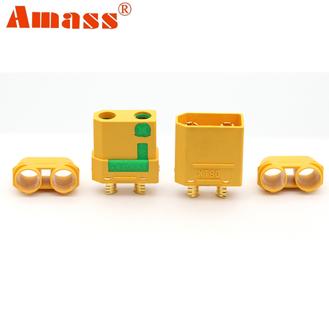 YOUME 2pcs XT90S anti spark connector Amass XT90-S coonector Anti-Spark Male Female Adapter for Car Lipo Battery ► Photo 1/6