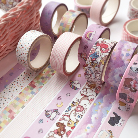 MOHAMM 1 PC Cute Cartoon Washi Tape Sticker for Scrapbooking DIY