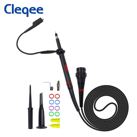 Cleqee P7000 100MHz 200MHz 300MHz Oscilloscope Probe X1/X10 BNC Plug Test Probe with Protective Cap Scope for Oscilloscope 130CM ► Photo 1/6