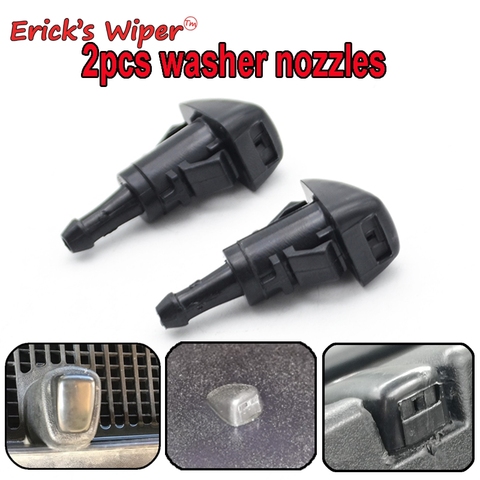 Erick's Wiper 2Pcs Front Windshield Washer Jet Nozzle For Hyundai Verna Creta Veracruz ix55 ix35 ix25 OE# 98630 3J000 ► Photo 1/5