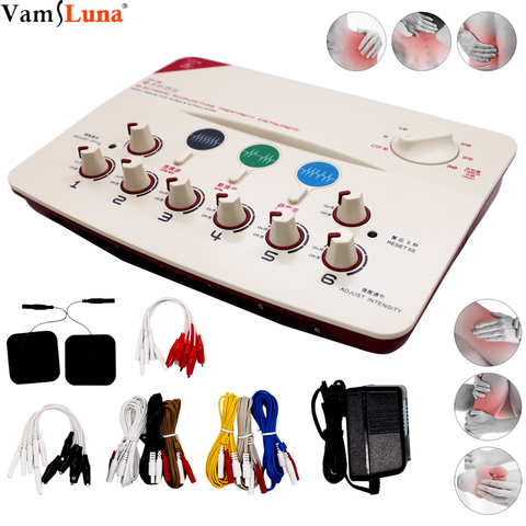 EMS Electroacupuncture Muscle Stimulator With 6 Channels Output Massage Device For Relaxing Muscles And Physiotherapy ► Photo 1/6