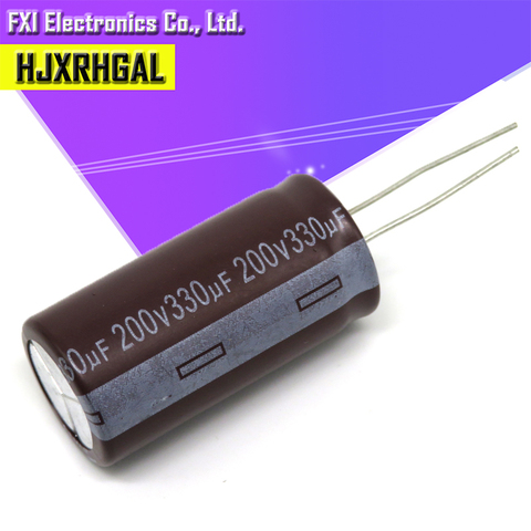 5PCS 200v330uf 330uf220v 18*35 Electrolytic capacitor 200v 330uf 18x35 ► Photo 1/2