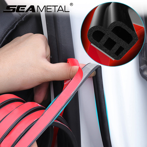 Car Door Rubber Strip Auto Doors Seal Rubber Stickers Interior Weatherstrip Soundproof Decorative Noise Insulation Accessories ► Photo 1/6