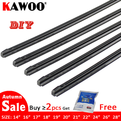 Price History Review On Kawoo Car Vehicle Insert Rubber Strip Wiper Blade Refill 8mm Soft 14 16 17 18 19 21 22 24 26 28 1pcs Accessories Aliexpress Seller