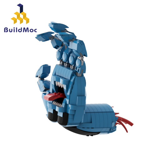 Buildmoc 41630 Brick Screaming Hand Blue Finger Creative Cartoon Building Block City Classic Brand Creative Children's Gift ► Photo 1/3