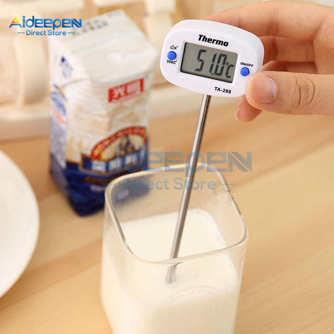 TA288 Digital Kitchen Thermometer For BBQ Electronic Digital Food Probe Thermometer BBQ Water Milk Meat Temperature Kitchen Tool ► Photo 1/6