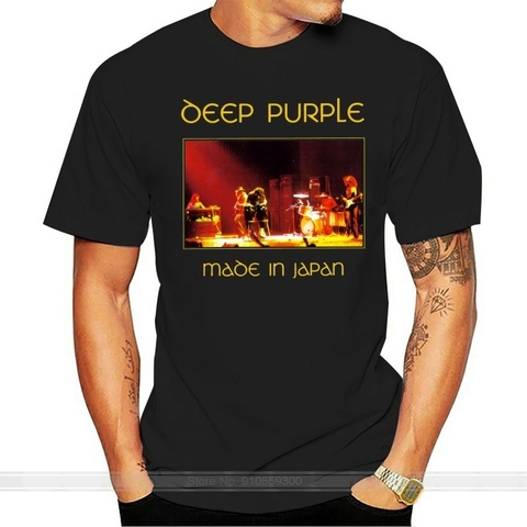 New Popular Deep Purple Made In Japan Rock Legend Men Black T Shirt Size S 5Xl fashion t-shirt men cotton brand teeshirt ► Photo 1/6