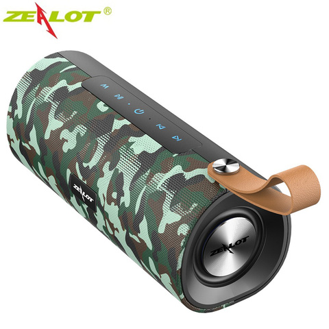 ZEALOT S30 Wireless Bluetooth Speaker HIFI Portable Speakers Stereo Bass Sound Box Support TF Card,TWS,AUX,USB Flash Drive ► Photo 1/6