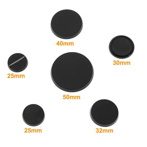 MB 40pcs Round Bases 25mm/30mm/32mm/40mm/50mm Model Bases for Wargame and Table Games ► Photo 1/6