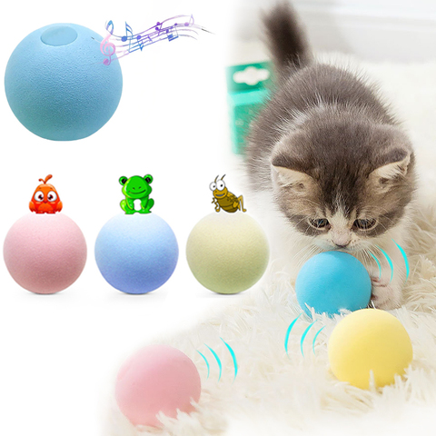 Smart Cat Toys Interactive Ball Catnip Cat Training Toy Pet Playing Ball Pet Squeaky Supplies Products Toy for Cats Kitten Kitty ► Photo 1/6