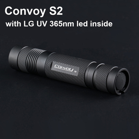 UV Flashlight Convoy S2 with LG UV 365nm LED Torch UV Light EDC Lanterna Ultraviolet Lantern Ultra Violet 18650 Flash Light ► Photo 1/6