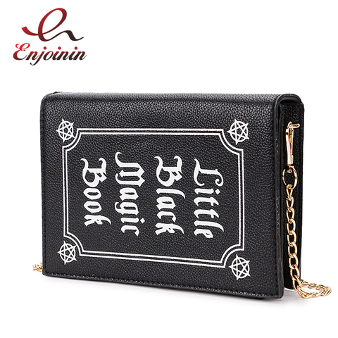 ENJOININ Fashion Magic Book Design Pu Purse Daily Clutch Bag Ladies Shoulder Bag Handbag Women's Crossbody Mini Messenger Bag ► Photo 1/6