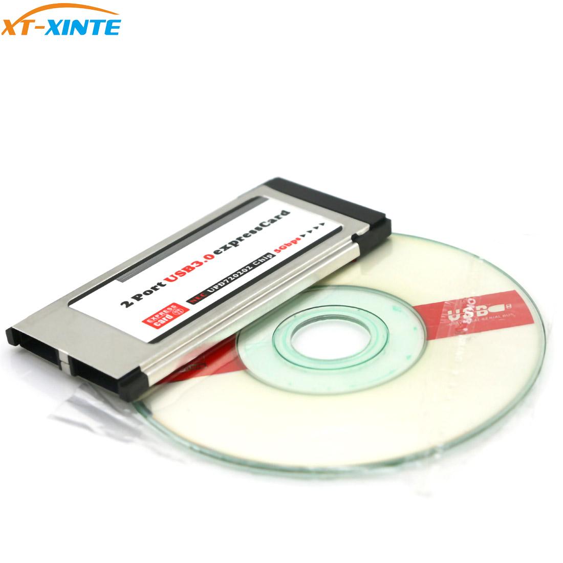 XT-XINTE LT402 USB 3.0 Notebook SuperSpeed 5Gbps 2 Port 34MM Expand Card 
