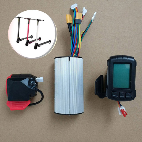 China Orignal Factory 6.5 Inch Scooter Motherboard Controller set Replacement Thumb Power Throttle Speed Repair Parts ► Photo 1/6